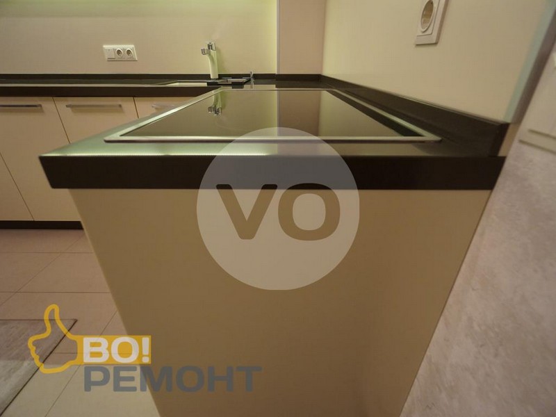Кухонный гарнитур из листового камня-102